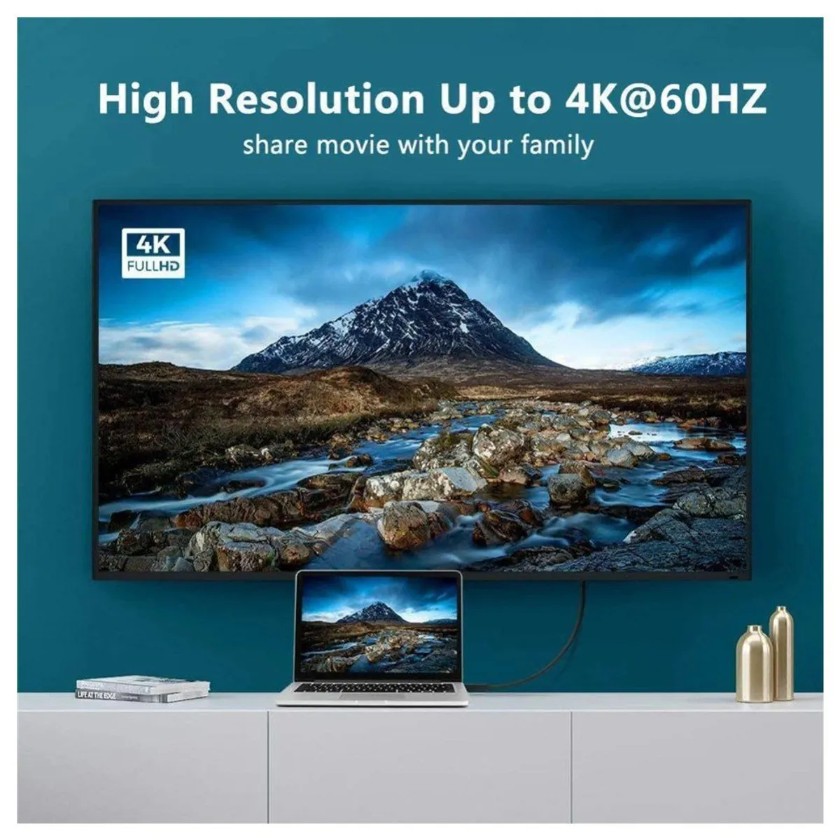 GENERICO - Adaptador Convertidor HDMI a Displayport 4k hdmi a dp negro