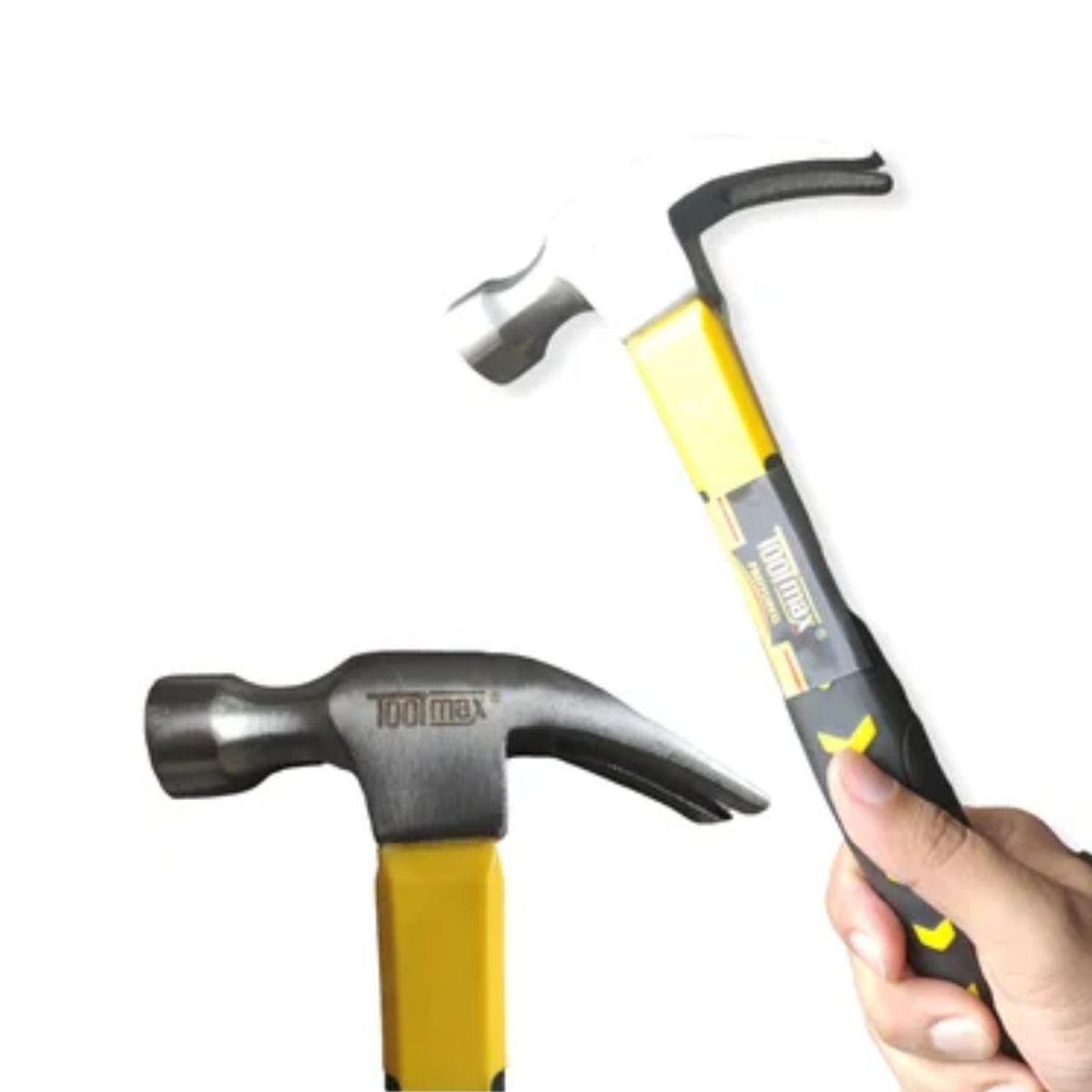 GENERICO - Martillo Pulido de acero alto carbono mango Fibra de Vidrio Toolmax