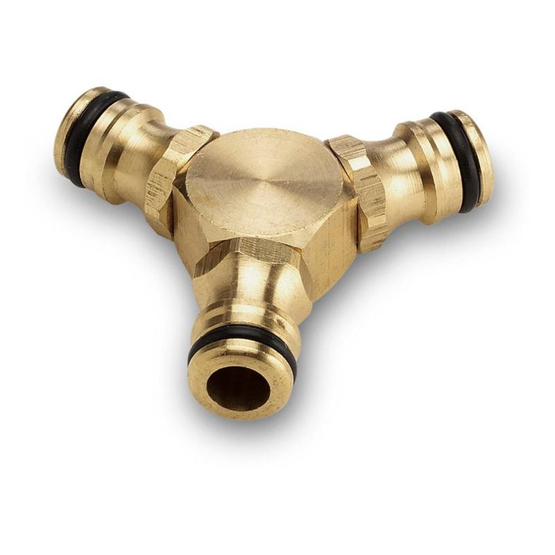 KARCHER - Empalme Conector De Manguera De Latón De 3 Vias Karcher