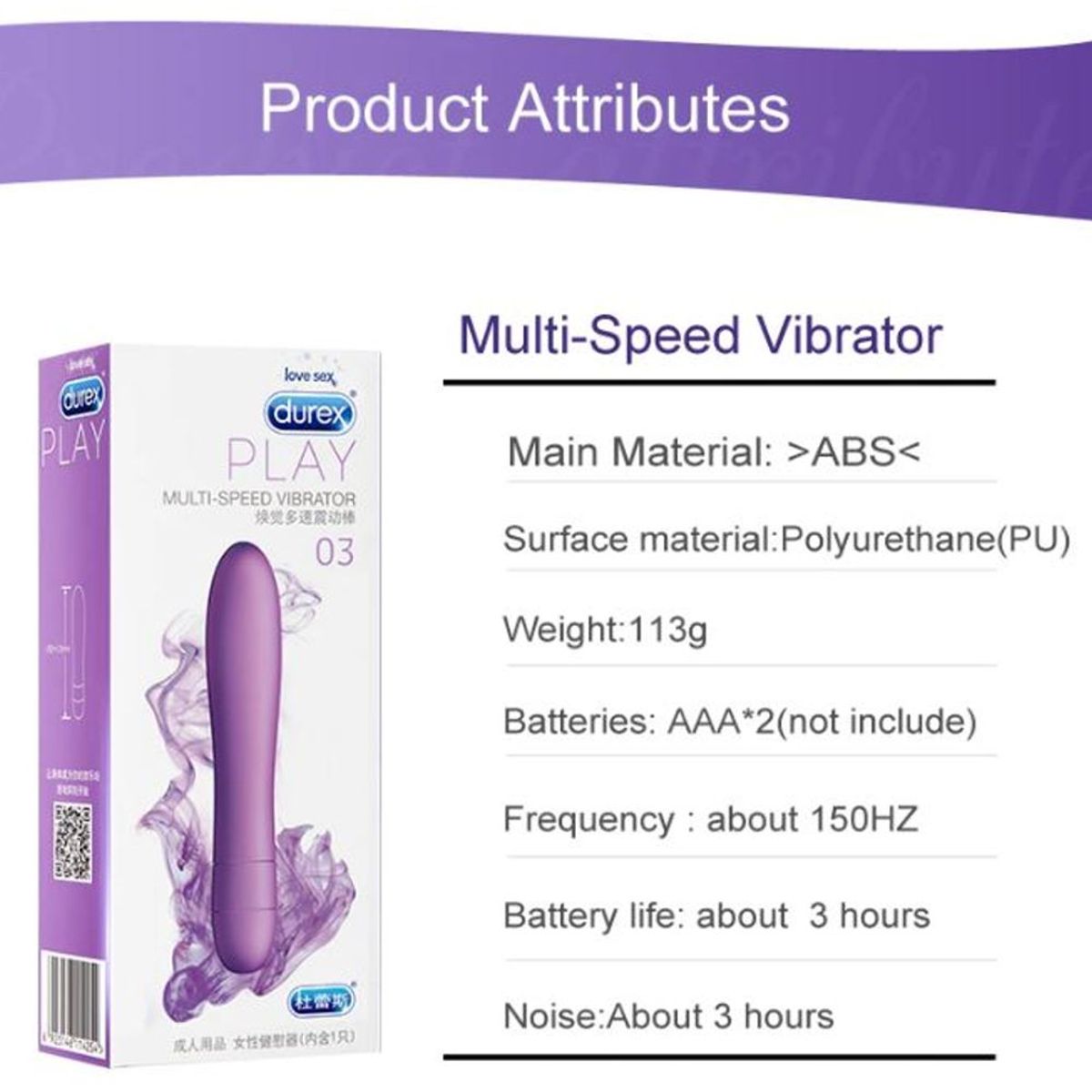 DUREX - Vibrador - Durex Play - Consolador