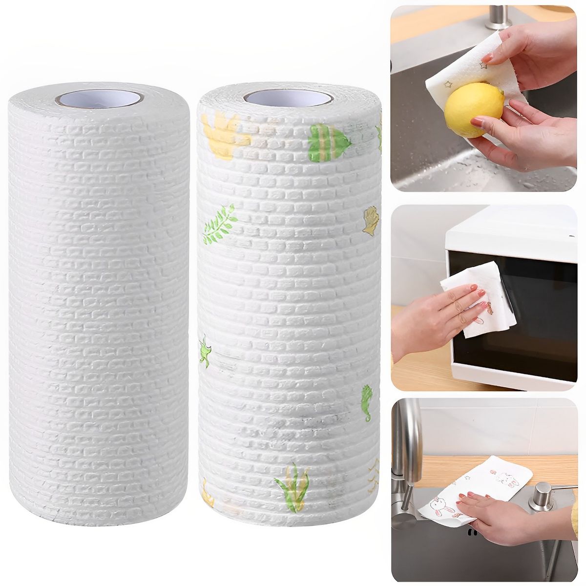 INSPIRA MARKET - Papel Toalla de Limpieza  Adsorbente Reutilizable