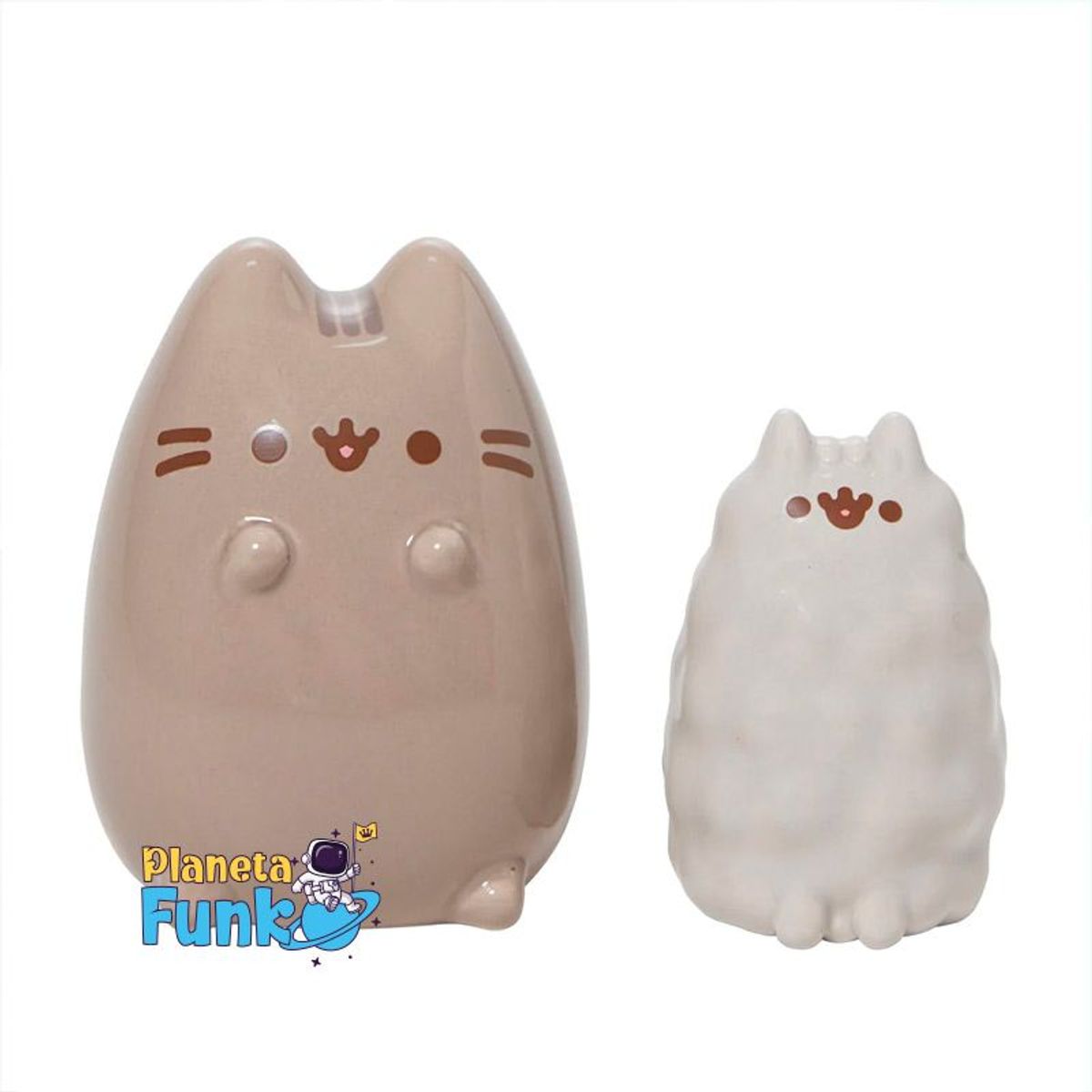 GENERICO - Sanrio Pusheen y Stormy Enesco Salero Pimentero Ceramica