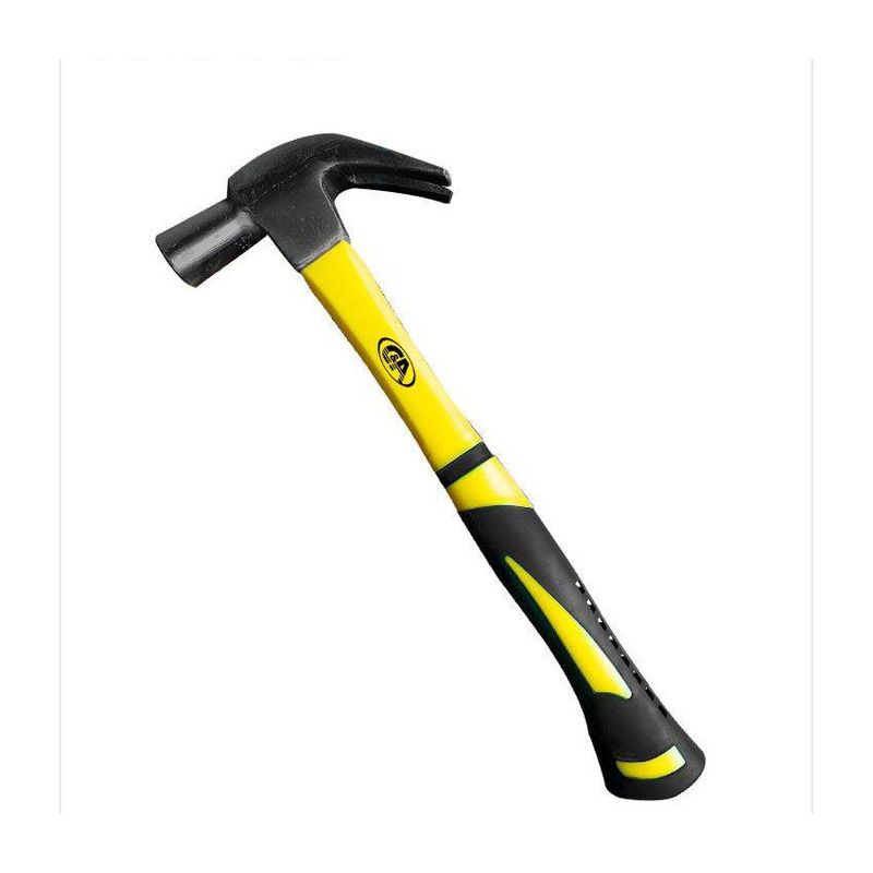 C AND A TOOLS - Martillo Mango Fibra Vidrio 16 Onz. C&A PRO - Amarillo / Negro