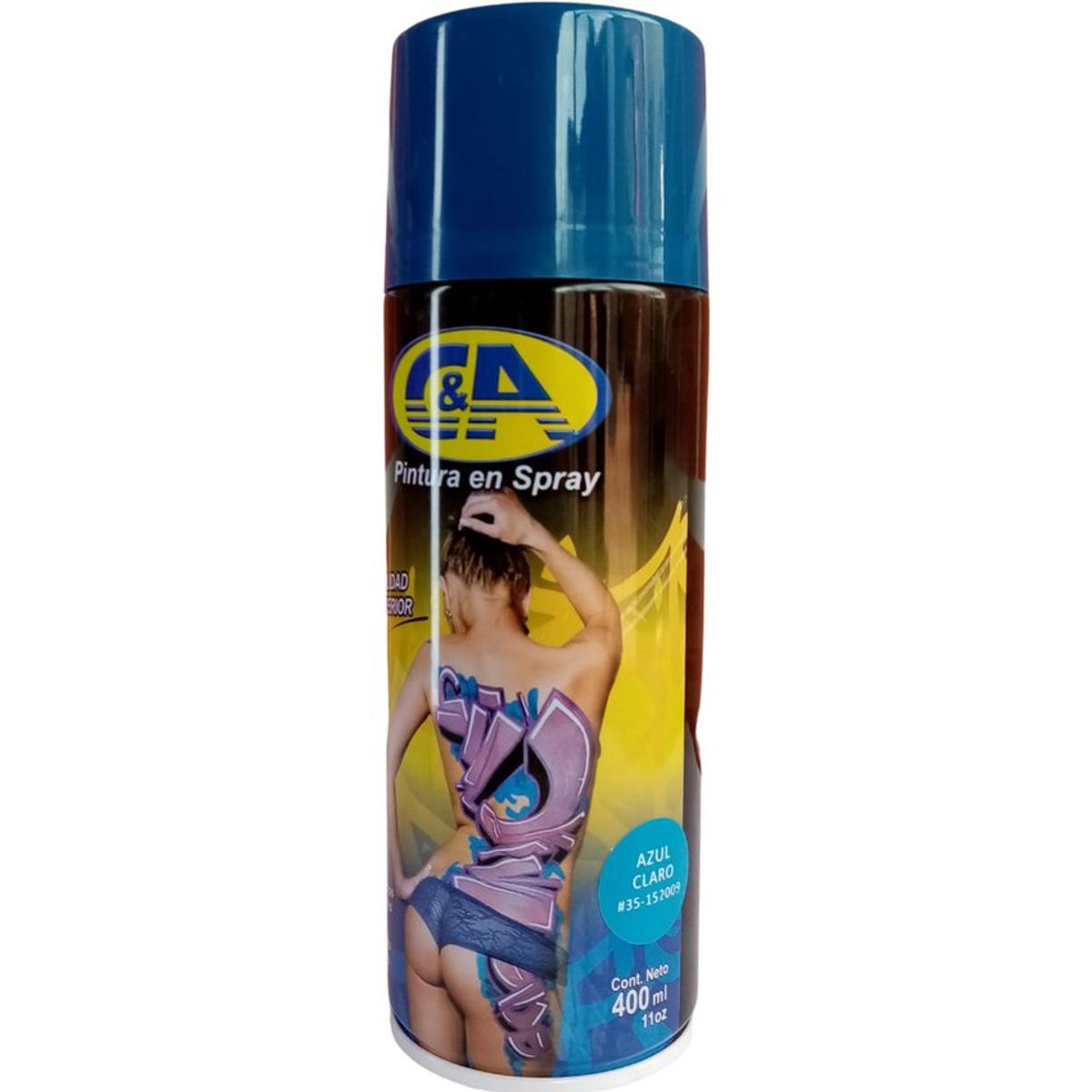 C AND A TOOLS - Pintura Spray C&A Azul Claro # 35 - Azul