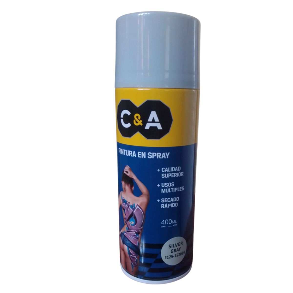 C AND A TOOLS - Pintura Spray C&A Silver Gray #125  - Gris