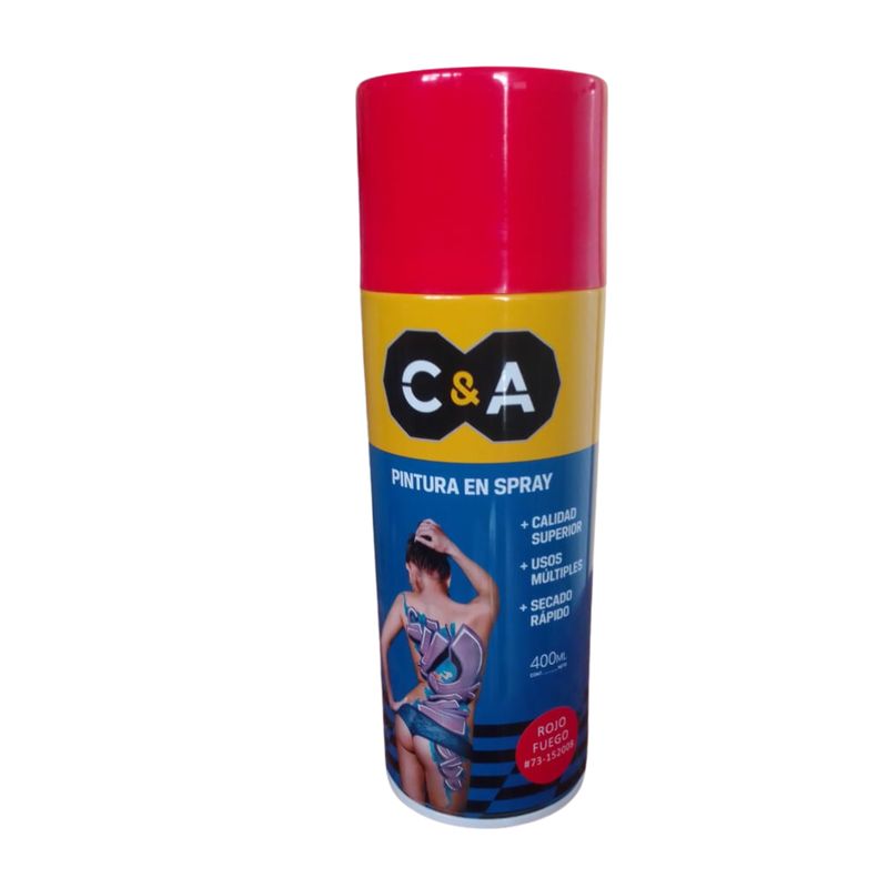C AND A TOOLS - Pintura Spray C&A Rojo Fuego #73  - Rojo