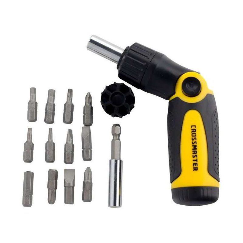 GENERICO - Desarmador Plegable 14 en 1 Crossmaster  9940976 -   Amarillo