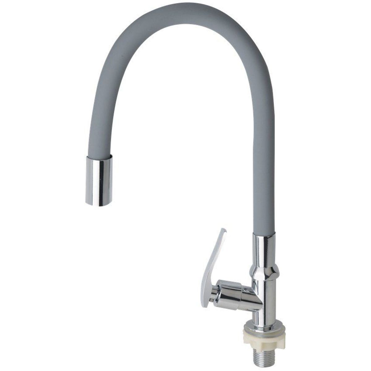 C AND A TOOLS - Llave Lavadero Flexible Mueble Ac. Inox. Color Gris C&A  -  Plomo