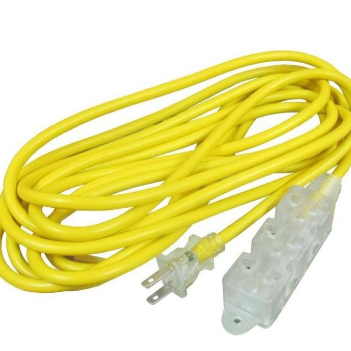 HOME LIGHT - Extensión Amarilla de 20mts x 3 Tomas Home Light - Amarillo