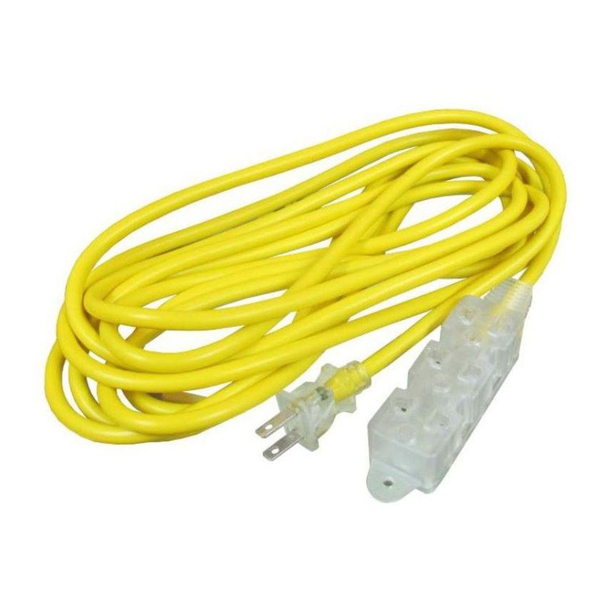 HOME LIGHT - Extensión Amarilla de 10mts x 3 Tomas Home Light - Amarillo