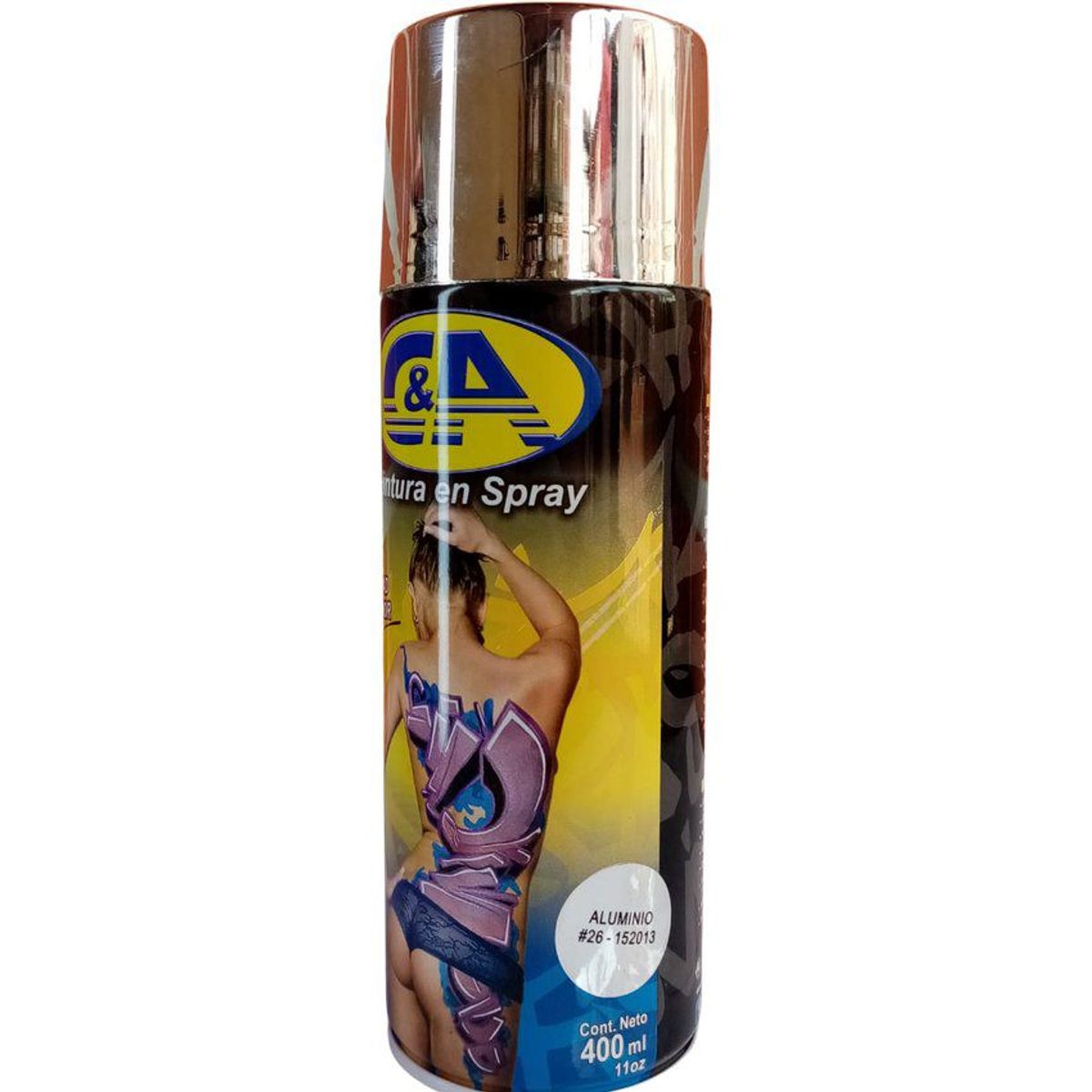 C AND A TOOLS - Pintura Spray C&A Aluminio # 26 - Cromado