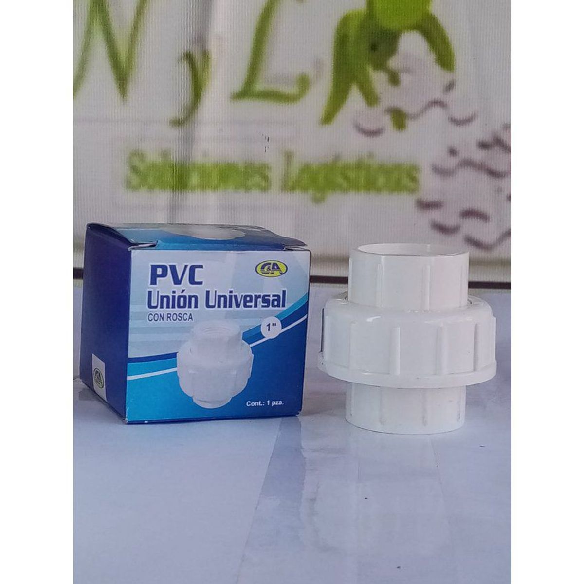 C AND A TOOLS - Unión Universal PVC 1" Sin Rosca C&A -  Blanco