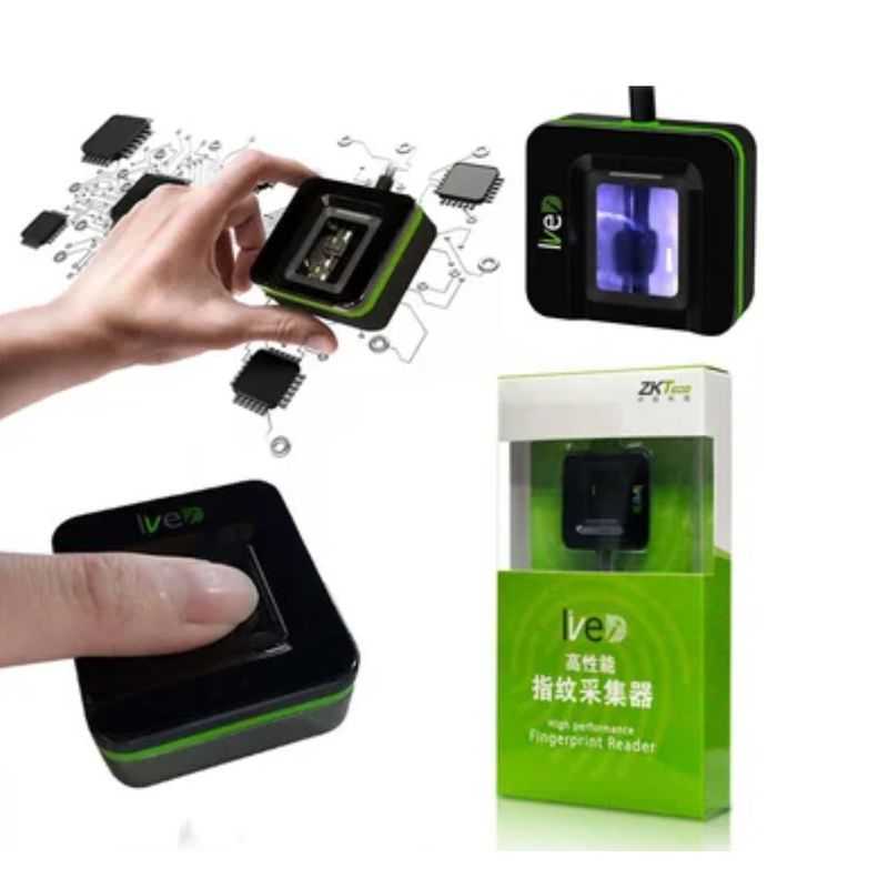 GENERICO - Lector y escáner de huellas dactilares USB live 20R ZK sensor  huellas