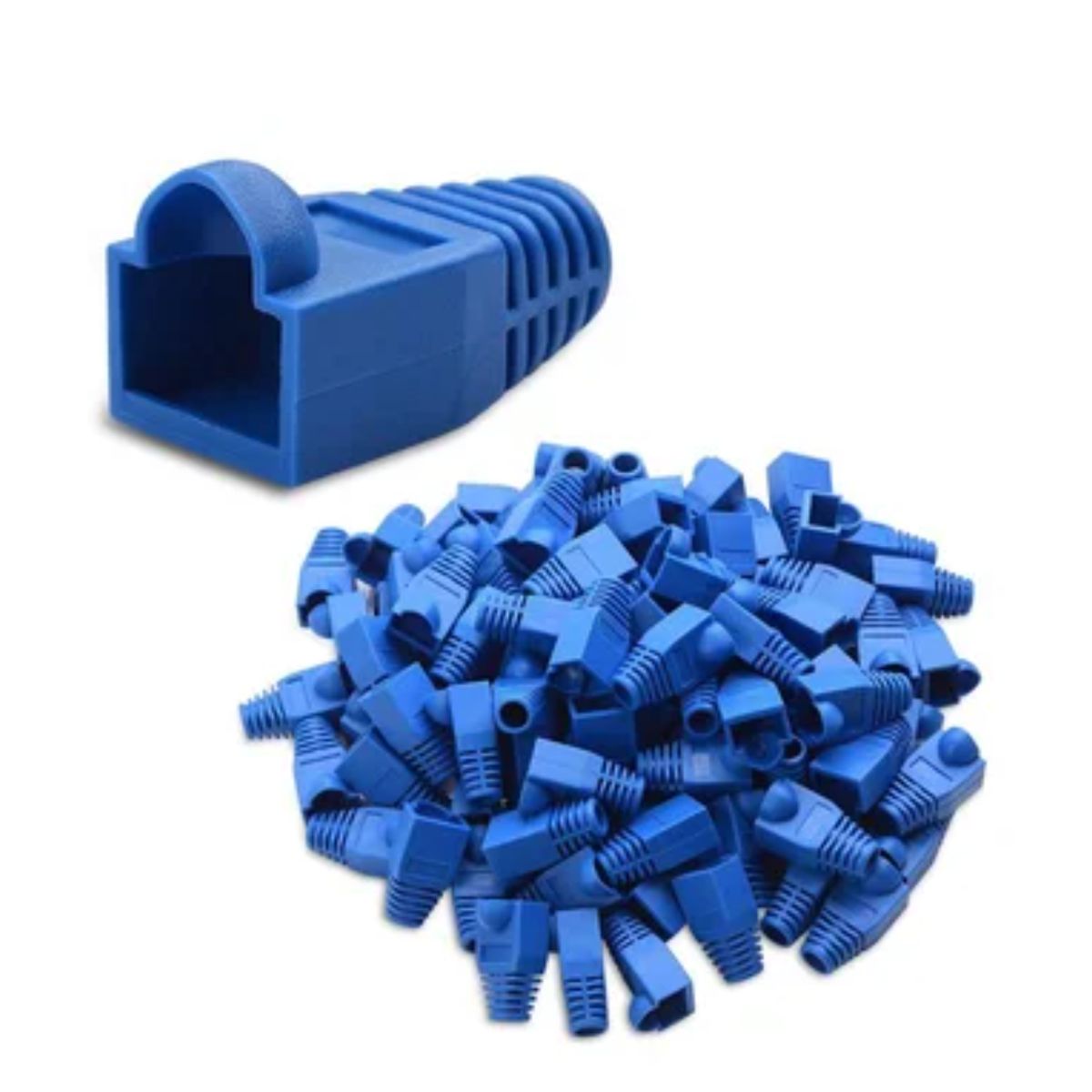 GENERICO - capuchon rj45 manga protectora plug rj45 capucha rj45 X 100 Unidades