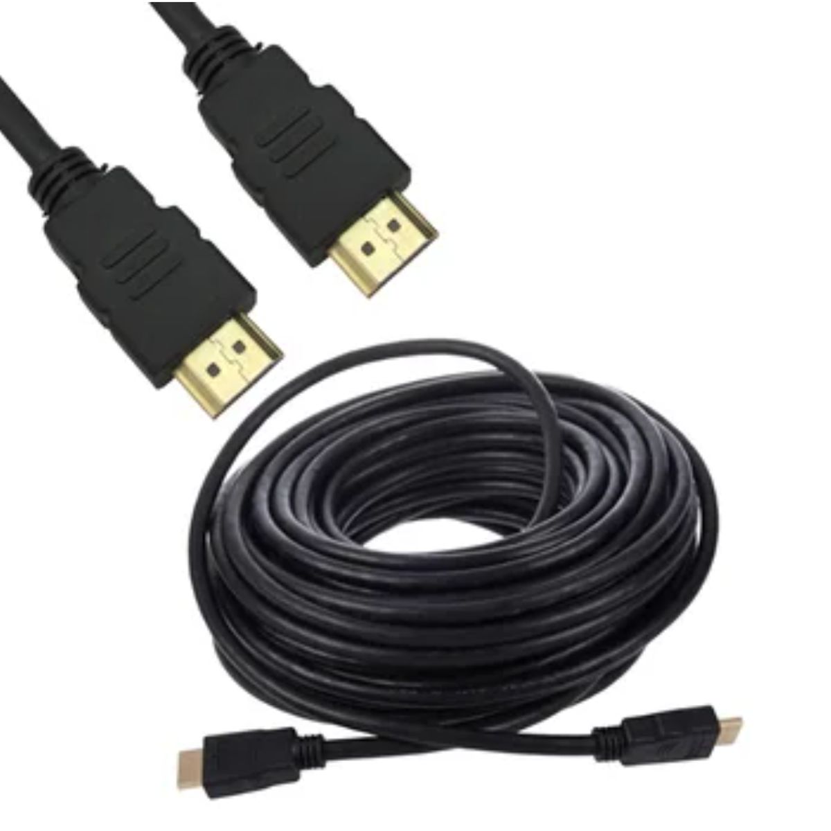 GENERICO - Cable HDMI 20 Metros Full HD 3D V1.4 PVC negro HDMI a HDMI