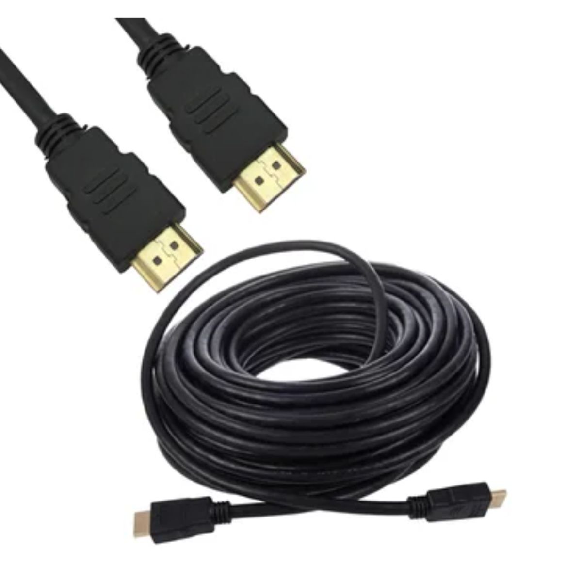 GENERICO - Cable HDMI 20 Metros Full HD 3D V1.4 PVC negro HDMI a HDMI
