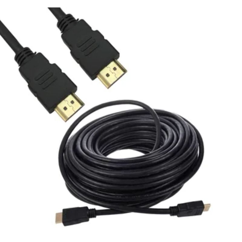 GENERICO - Cable HDMI 20 Metros Full HD 3D V1.4 PVC negro HDMI a HDMI