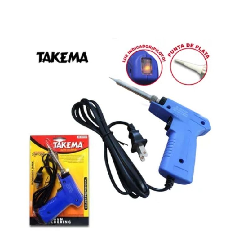 TAKEMA - Cautin tipo Pistola punta de plata 20W200W TAKEMA ZD-90HIGHT Soldar