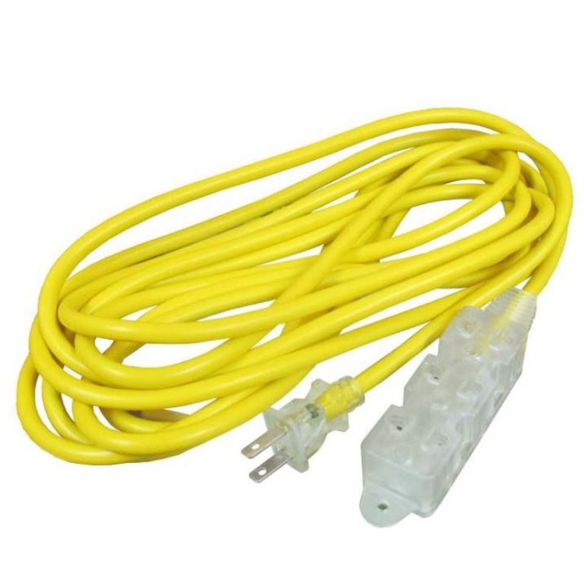 HOME LIGHT - Extensión Amarilla de 5mts x 3 Tomas Home Light - Amarillo