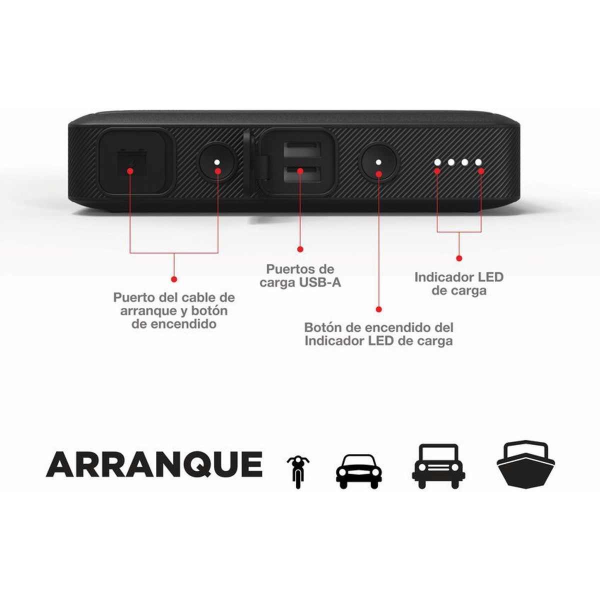 MOPHIE - Cargador portátil mophie go - super resistente