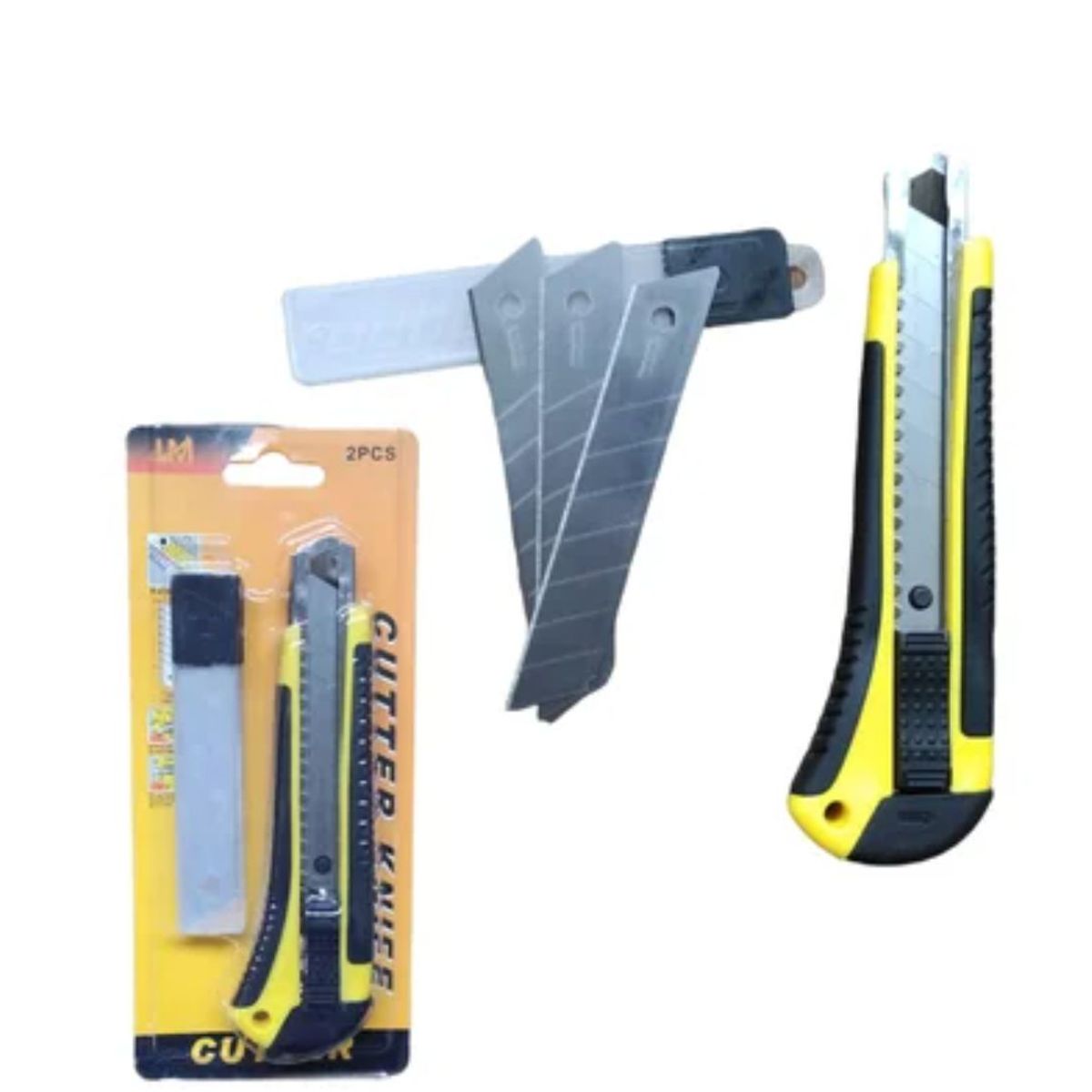 GENERICO - Cutter profesional con 3 laminas de repuesto