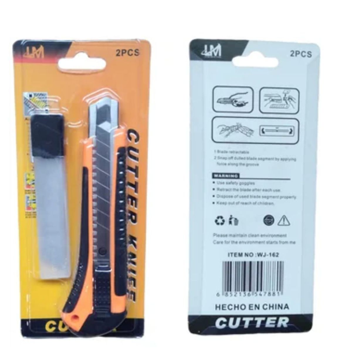 GENERICO - Cutter profesional con 3 laminas de repuesto