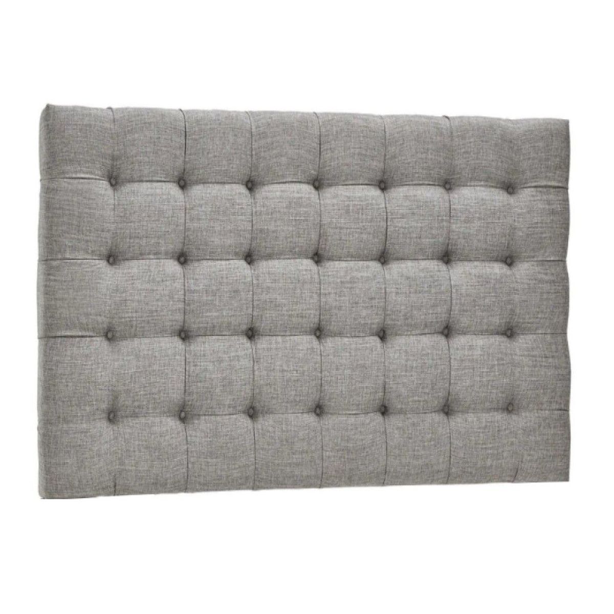 GENERICO - Cabecera Cuadricula Queen Gris La Industria