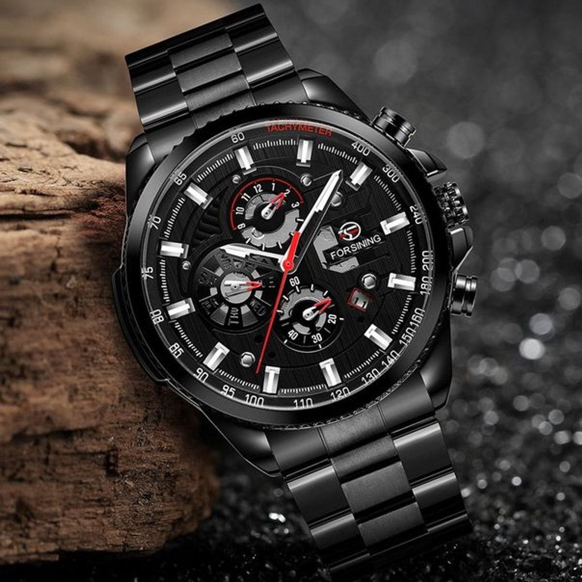 FORSINING - RELOJ FORSINING NEGRO FSG6909M4T4 NEGOCIOS