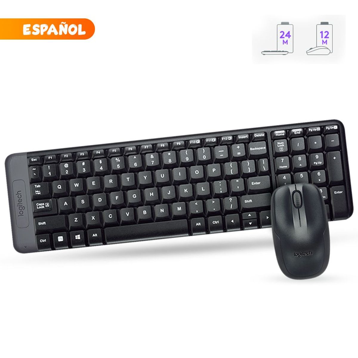 LOGITECH - Combo Teclado  Mouse Logitech MK220 Inalambrico - Negro