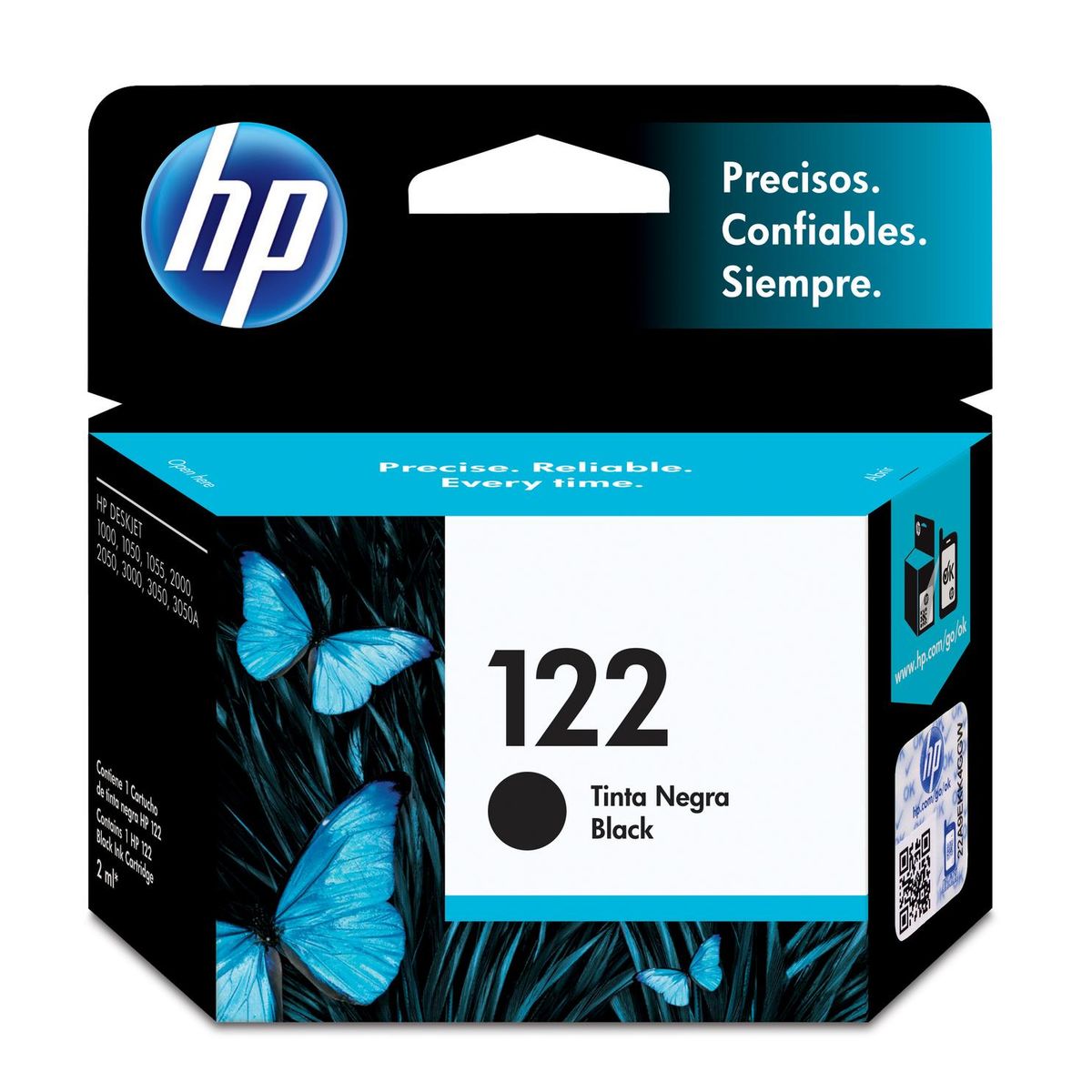HP - Cartucho Tinta Hp 122 Negra Envy 5530 All In One Printer