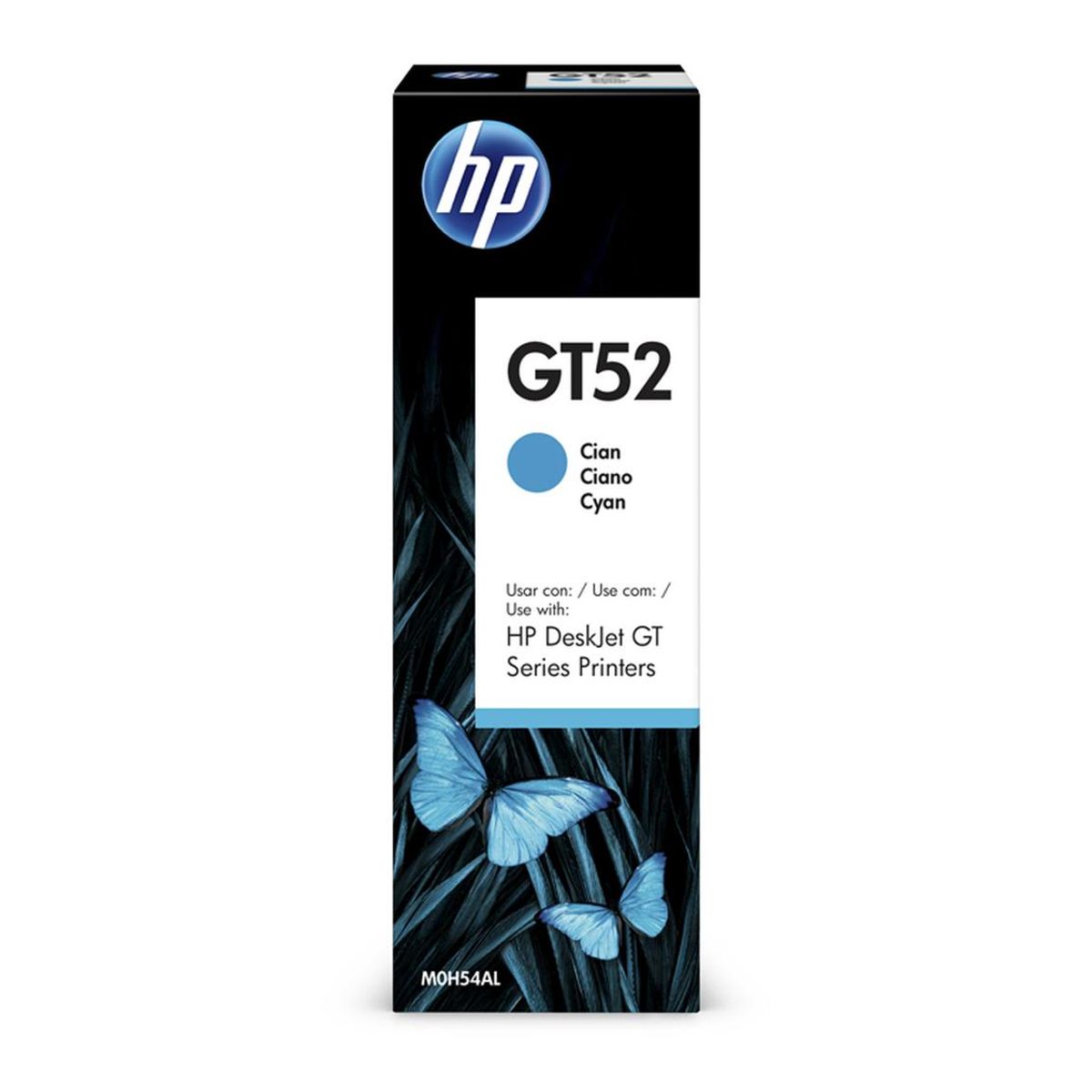 HP - Botella Tinta Hp Gt52 Cian Impresora Deskjet Gt 70Ml