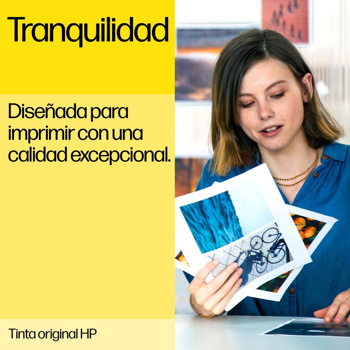 HP - Botella Tinta Hp Gt52 Amarillo Impresora Deskjet Gt 70Ml