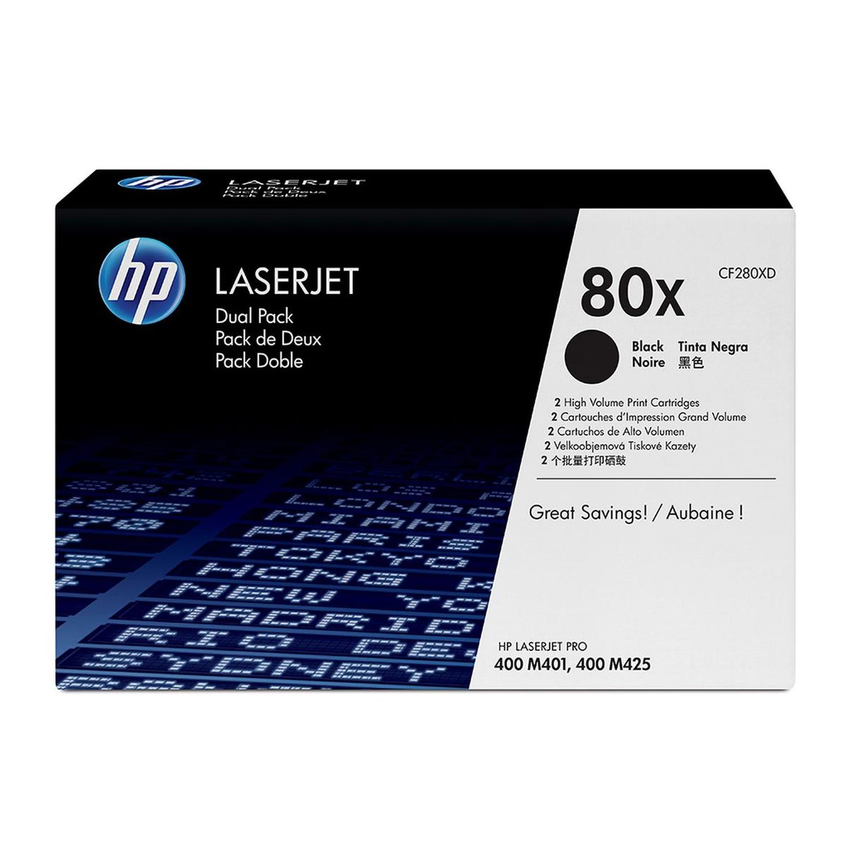 HP - Cartucho Toner 80X Negro Laserjet Pro 400 M401 M425