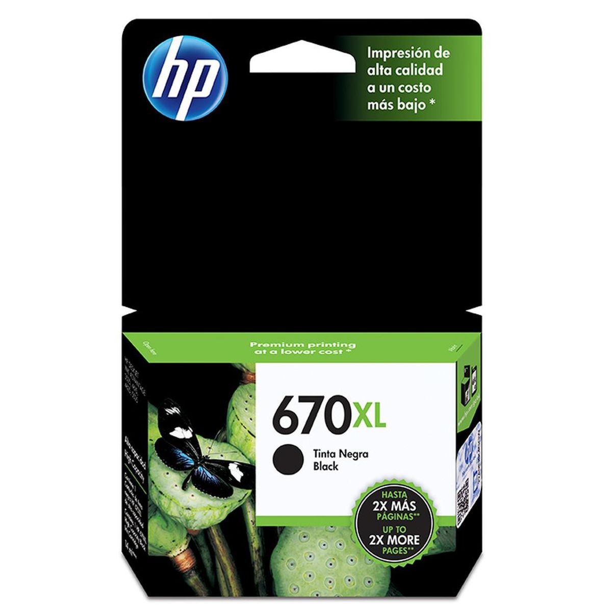 HP - Cartucho Tinta Hp 670Xl Negro Deskjet Ink Advantage 3525