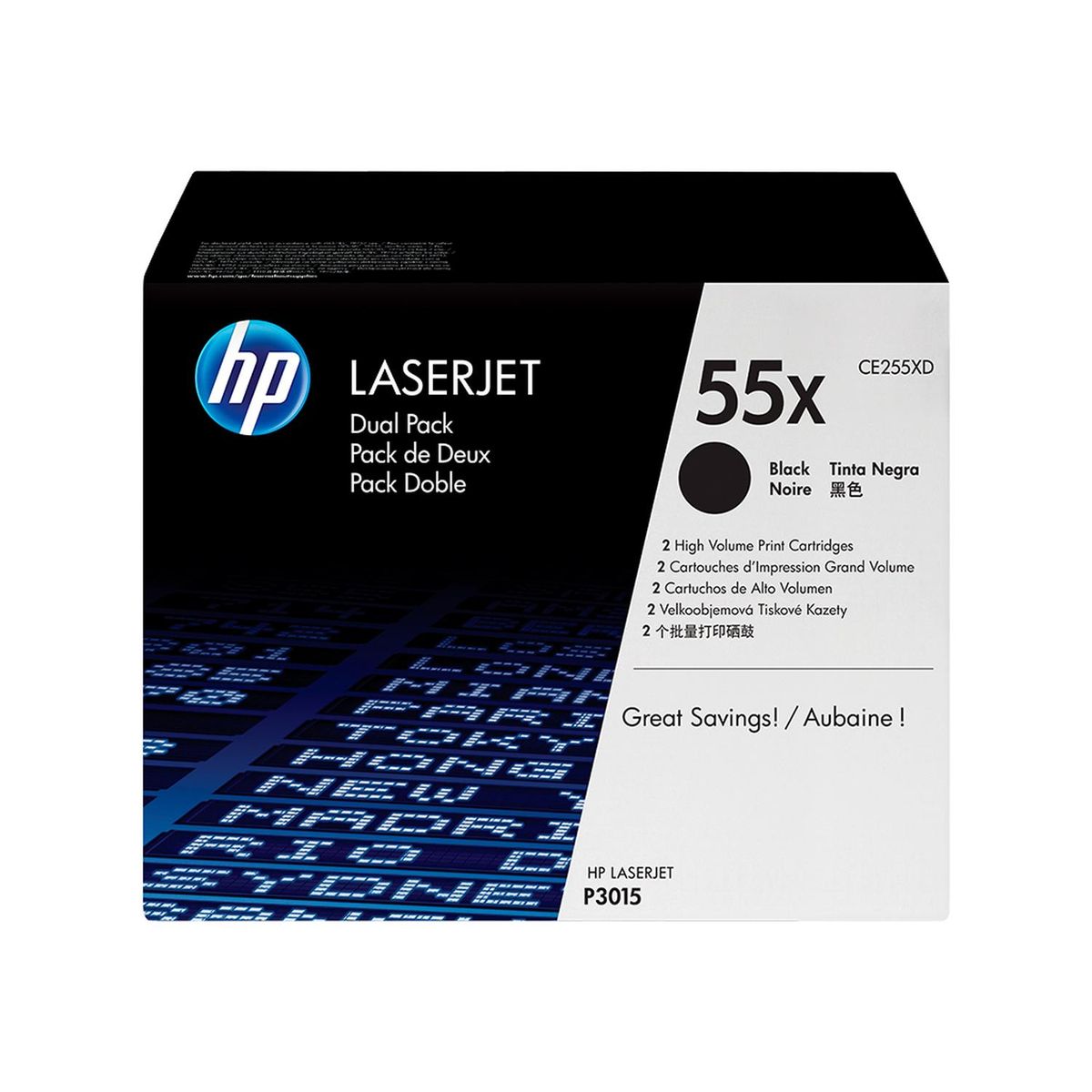 HP - Cartucho Toner Hp 55X Negro Alto Rendimiento P3015 M525