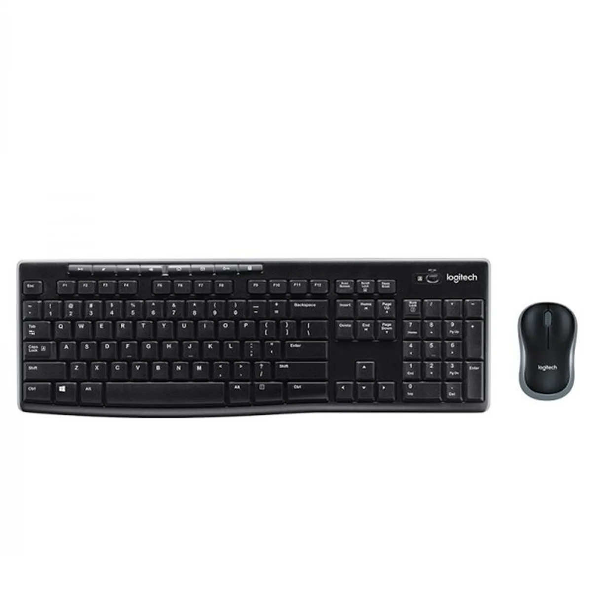 LOGITECH - Combo Teclado  Mouse Logitech MK270 Inalambrico Multimedia - Negro