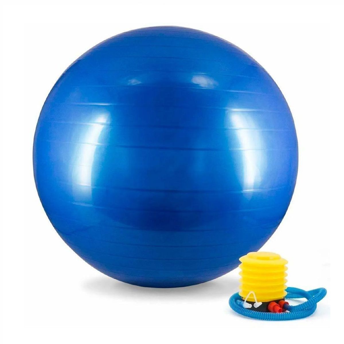 GENERICO - Pelota de yoga 85 cm AZUL + inflador