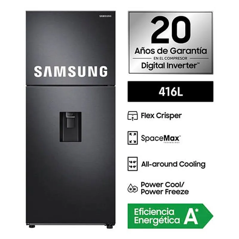 SAMSUNG - Refrigeradora Samsung 416Lt Top Freezer RT44A6620B1
