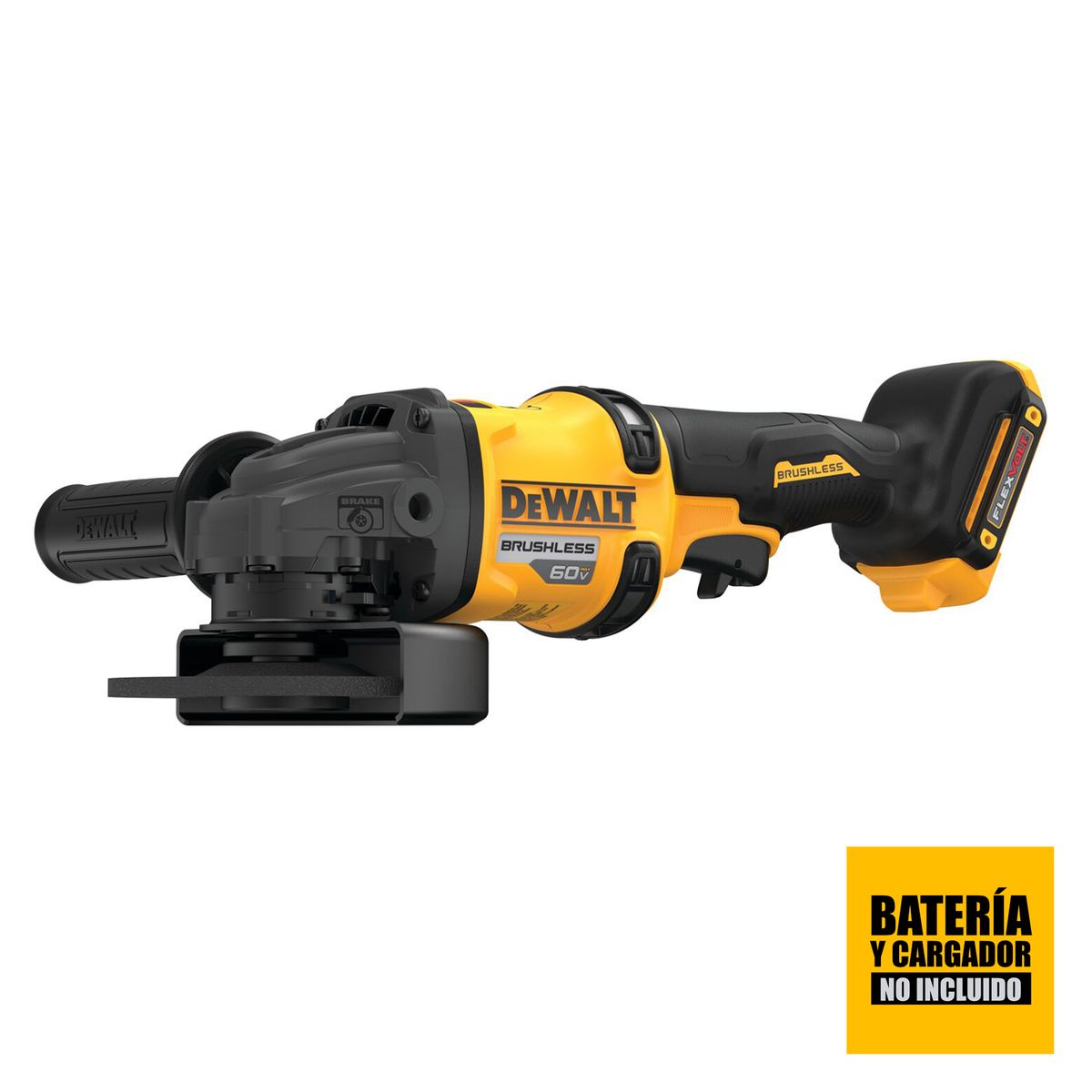 DEWALT - Amoladora Angular 5'' 60V Max 9000 RPM Dewalt DCG418B-B2