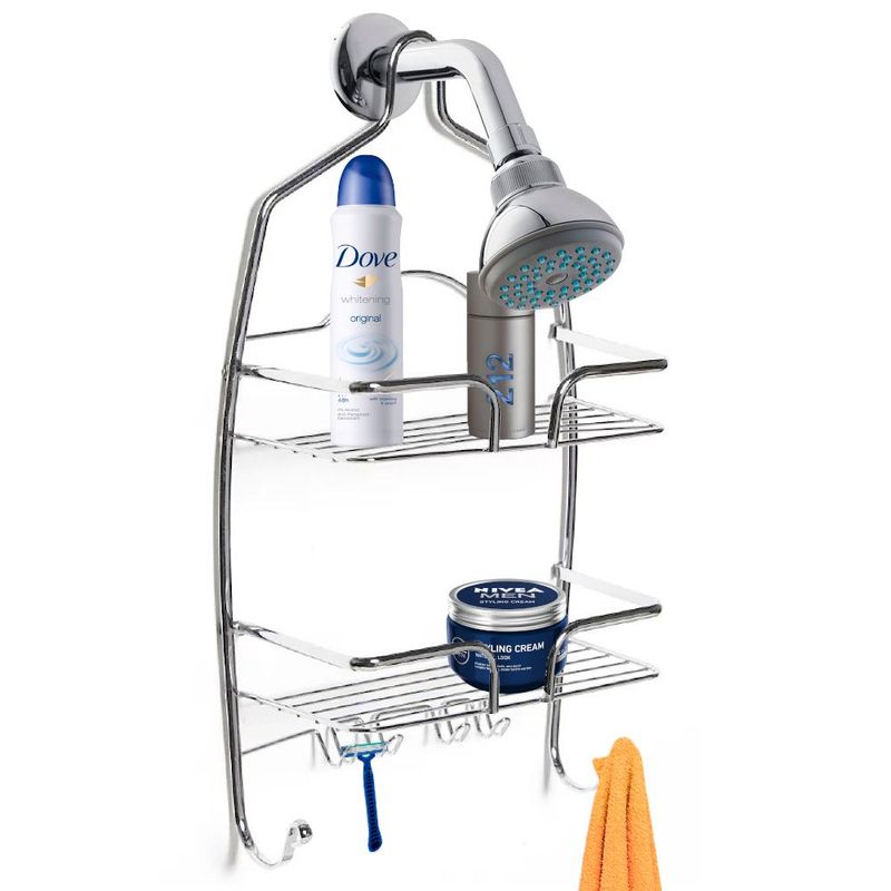 GENERICO - Organizador Escurridor Colgante para Ducha Baño con Colgadores 86V