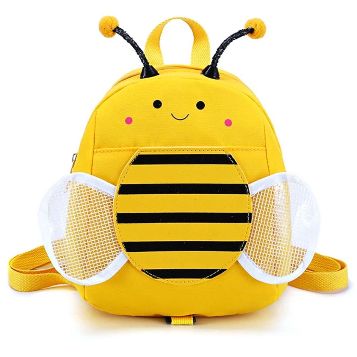MINARI - Mochila Abejita para Niños y Correa Anti Pérdida Amarillo 82M