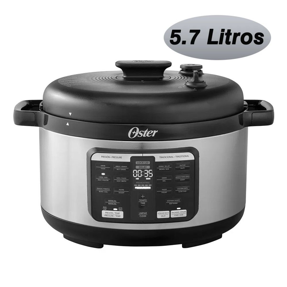 OSTER - Multi olla Oster Ovalada De 5.7 L y 15 Funciones CKSTPCECOV57