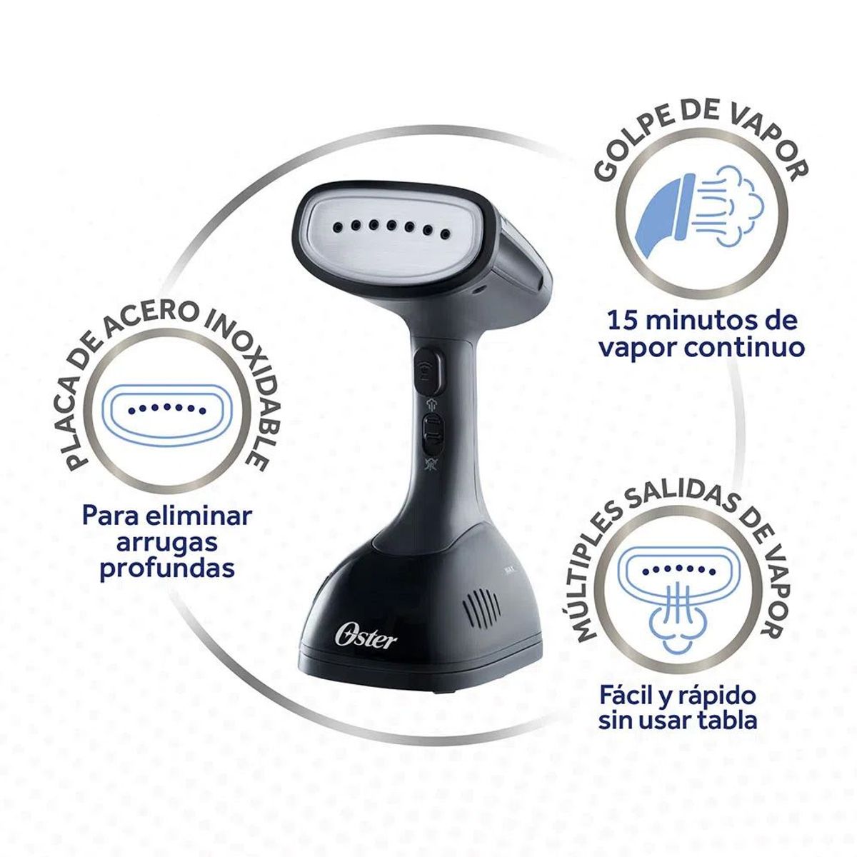 OSTER - Vaporizador  De Prendas Portátil Oster GCSTES100 Negro