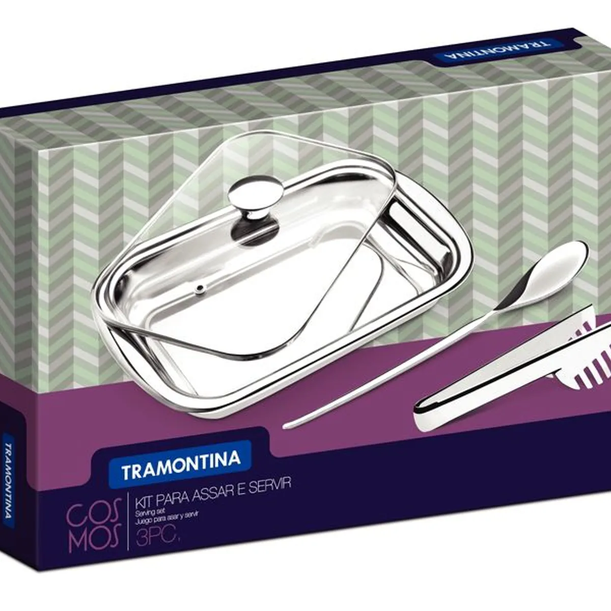 TRAMONTINA - Set de fuentes Tramontina  de Acero Inoxidable