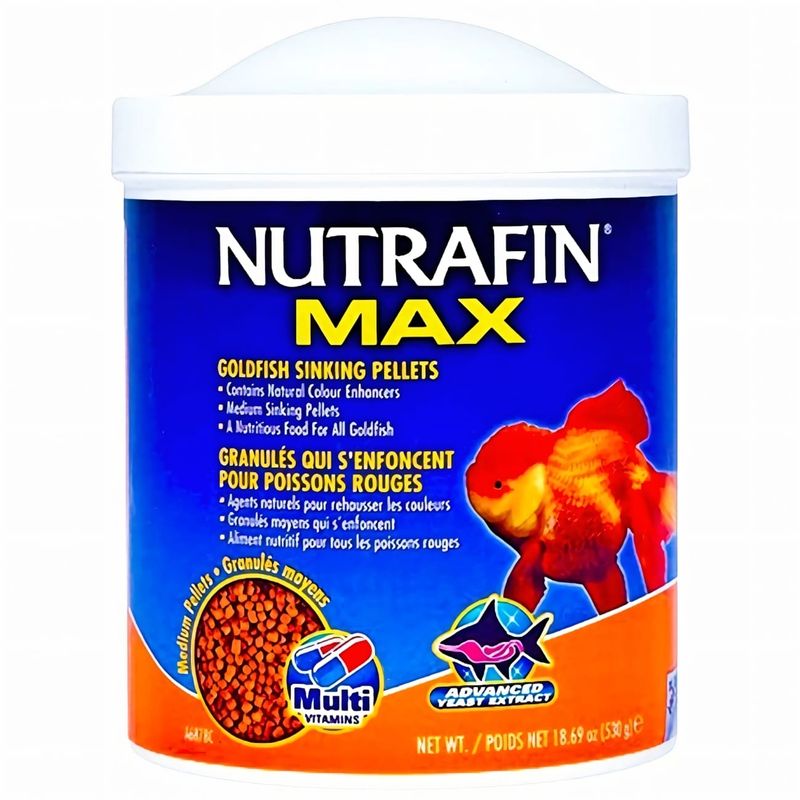 GENERICO - Nutrafin Max Granulos De Hundimiento Peces Goldfish 530 Gr.