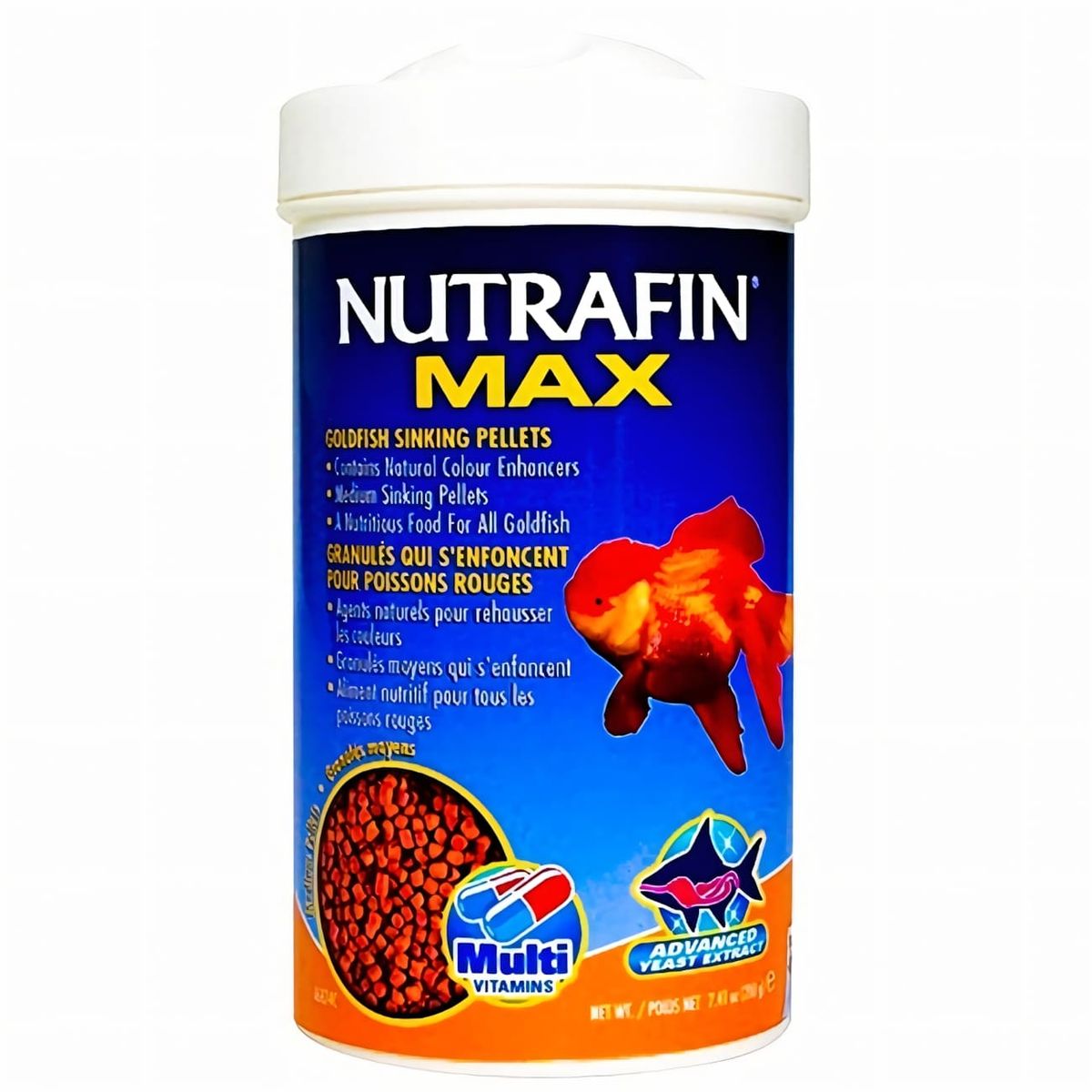 GENERICO - Nutrafin Max Granulos De Hundimiento Peces Goldfish 210 Gr.
