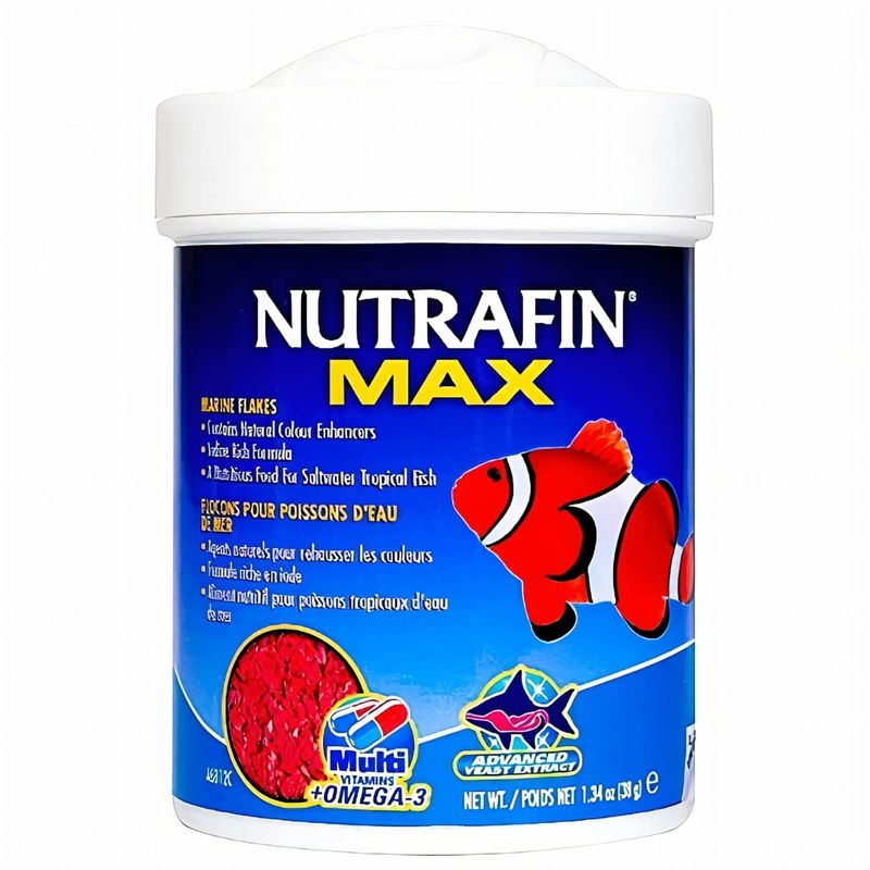 GENERICO - Nutrafin Max Alimento Premiun Peces Marinos Escamas 38 Gr.