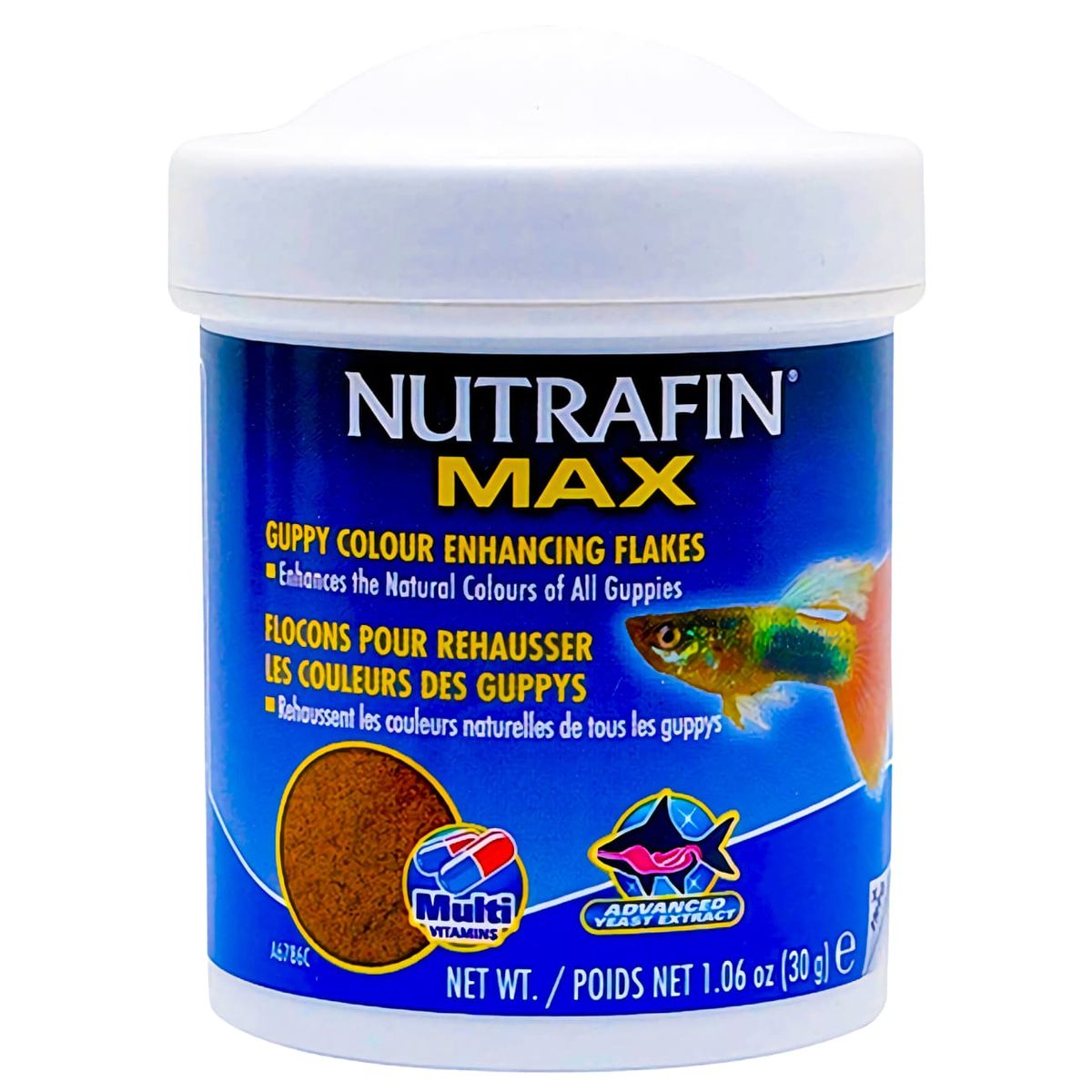 GENERICO - Nutrafin Max Alimento Para Dar Color A Peces Guppy 30 Gr.