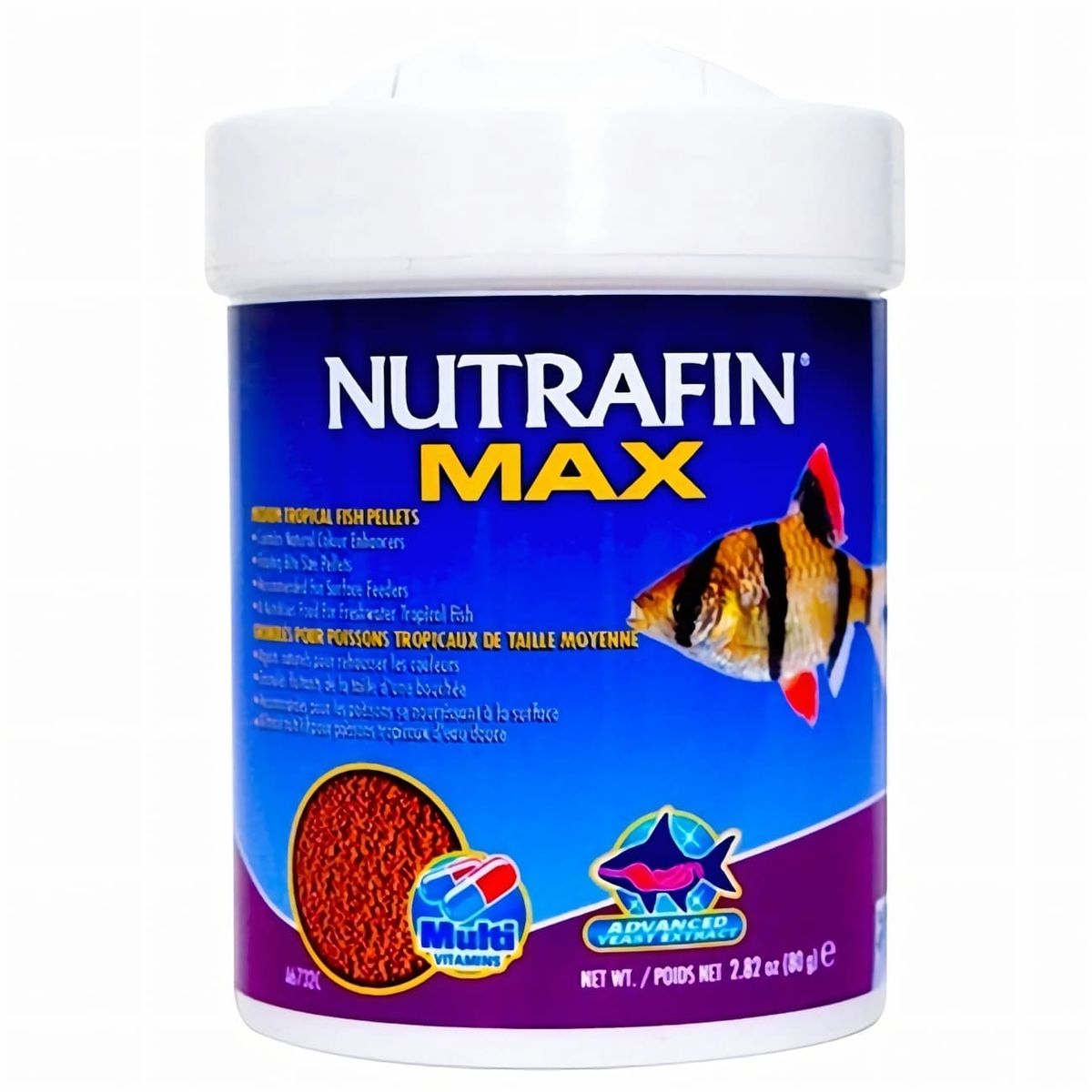 GENERICO - Nutrafin Max Granulos Flotantes Tropicales Medianos 80 Gr.