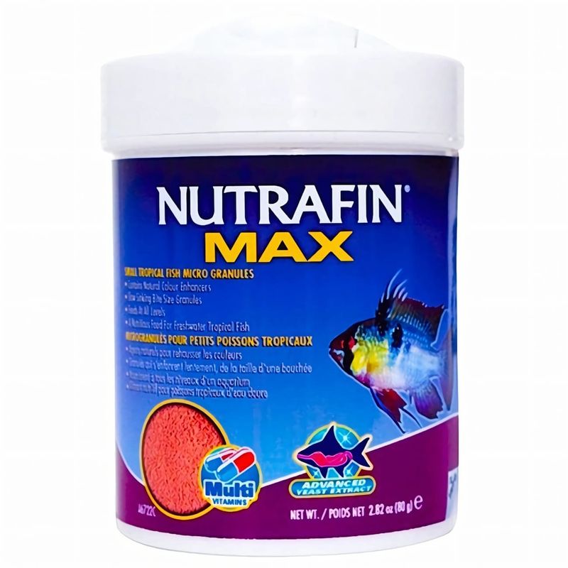GENERICO - Nutrafin Max Micro Granulos De Caida Lenta Tropicales 80 Gr.